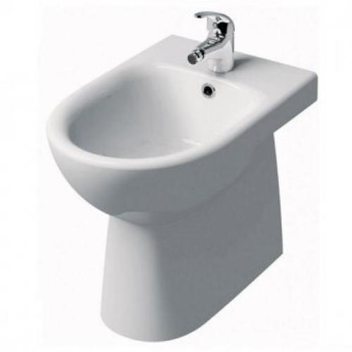 E100 Round Floor Standing Bidet, Back-to-wall 1th