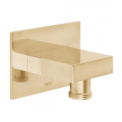Wall Outlet Brushed Gold, Square