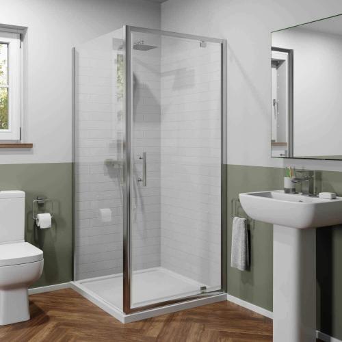 Geo Square Shower Cubicle, 800x800mm