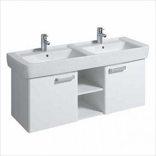 Galerie Plan 1300x480mm Basin And Furniture Unit-white Gloss